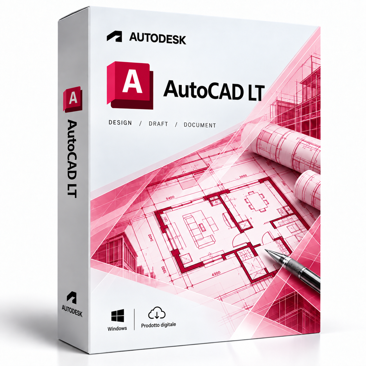 Autodesk AutoCAD LT - cofanetto rosso