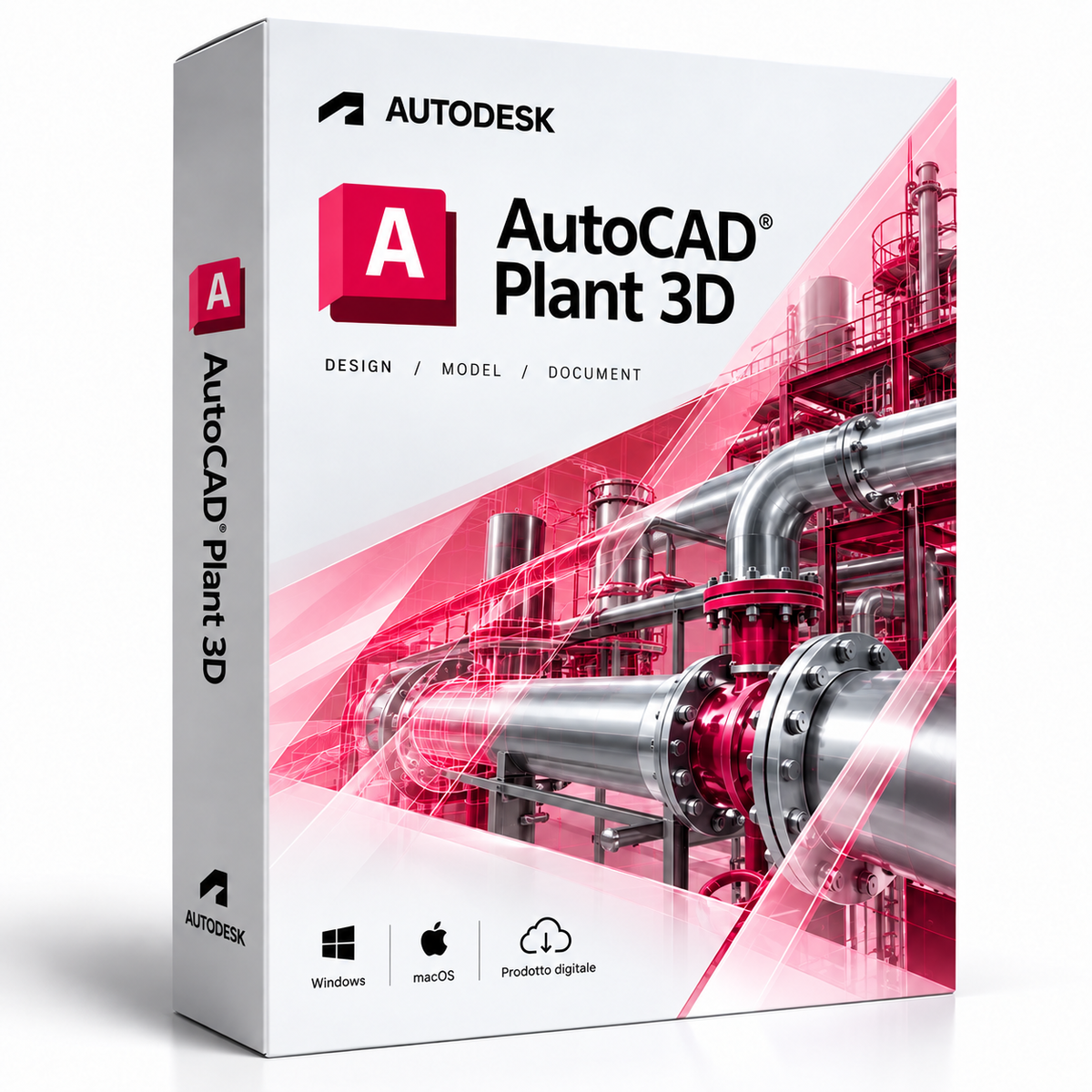 Autodesk AutoCAD Plant 3D - cofanetto rosso