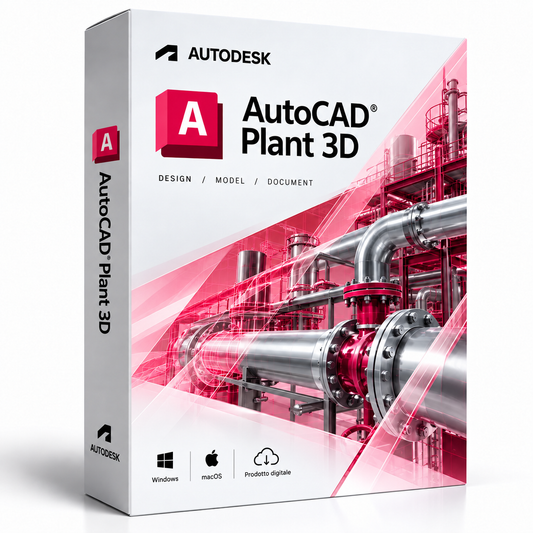 Autodesk AutoCAD Plant 3D - cofanetto rosso