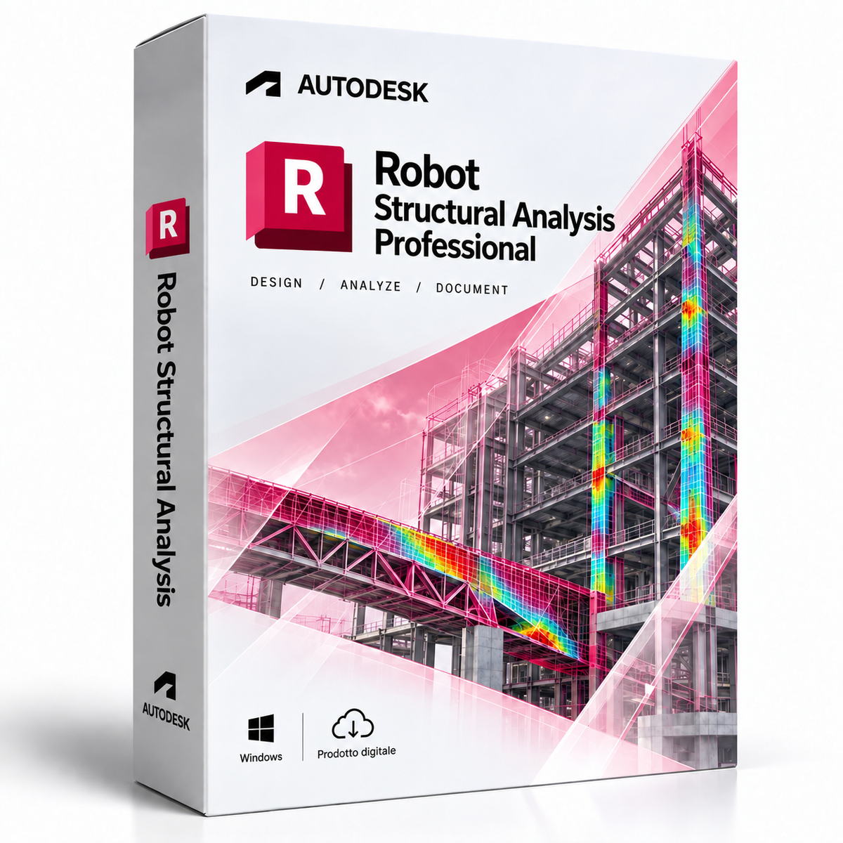 Autodesk Robot Structural Analysis Professional - cofanetto palette rossa
